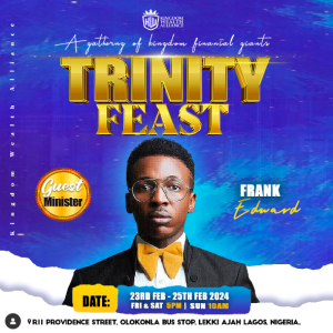 FRANK EDWARD MINISTRATION LIVE @ TRINITY FEAST CONFERENCE