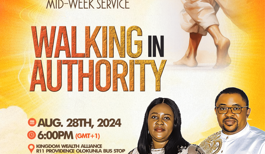 WALKING IN AUTHORITY